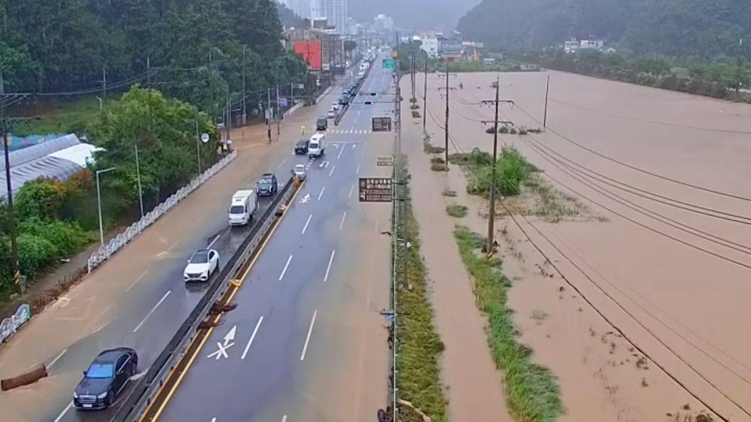Record Rain Turns Geoje into Flooded Landscape — One Dead, Two Wounded