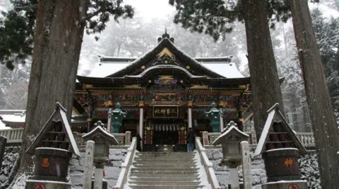 Snow Closes Roads, Stranding 130 at Japan Shrine
