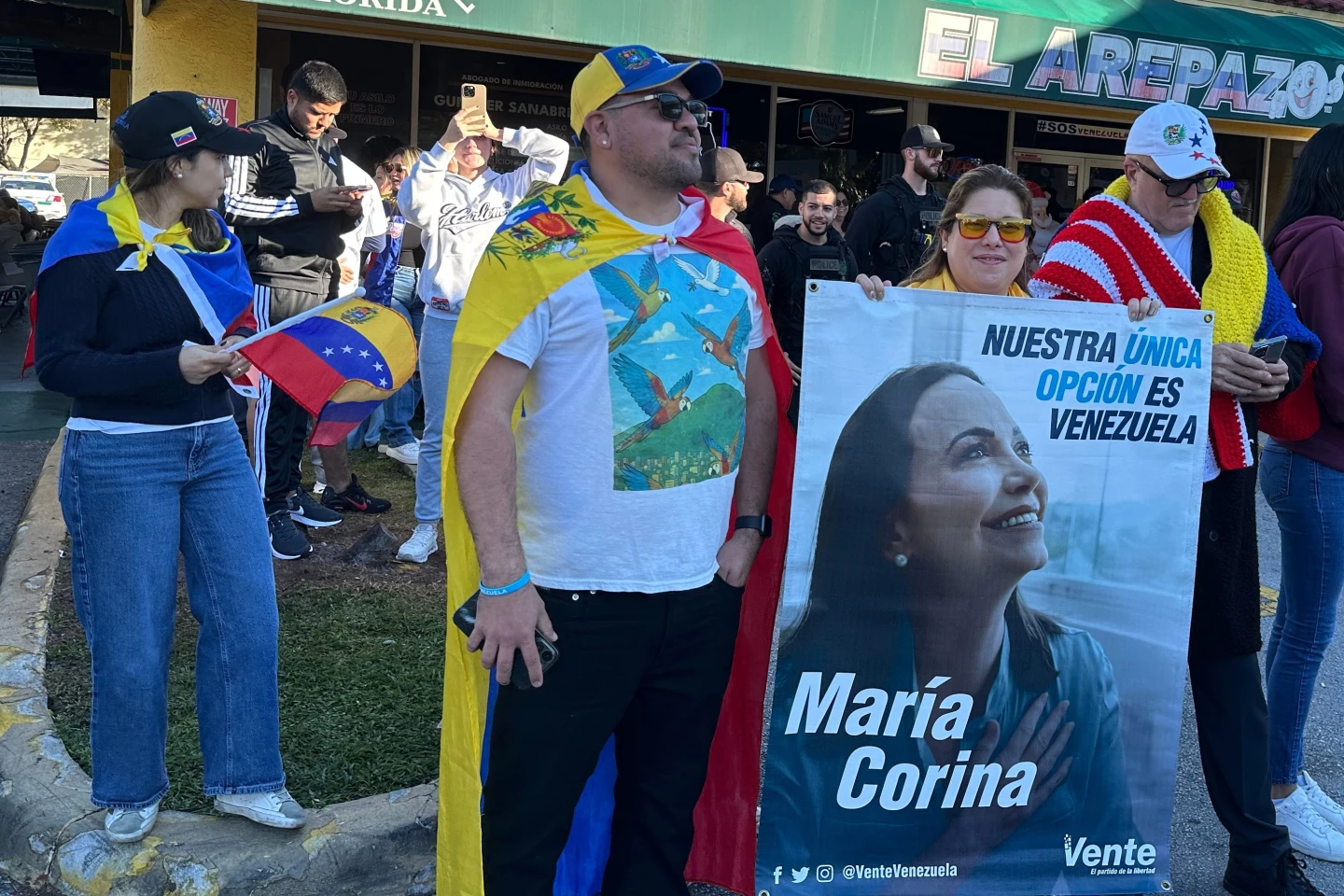 Celebration in South Florida After Fall of Maduro’s Government