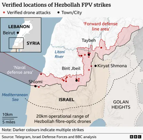 Hezbollah's Evolving Drone Warfare Tactics Target Israel