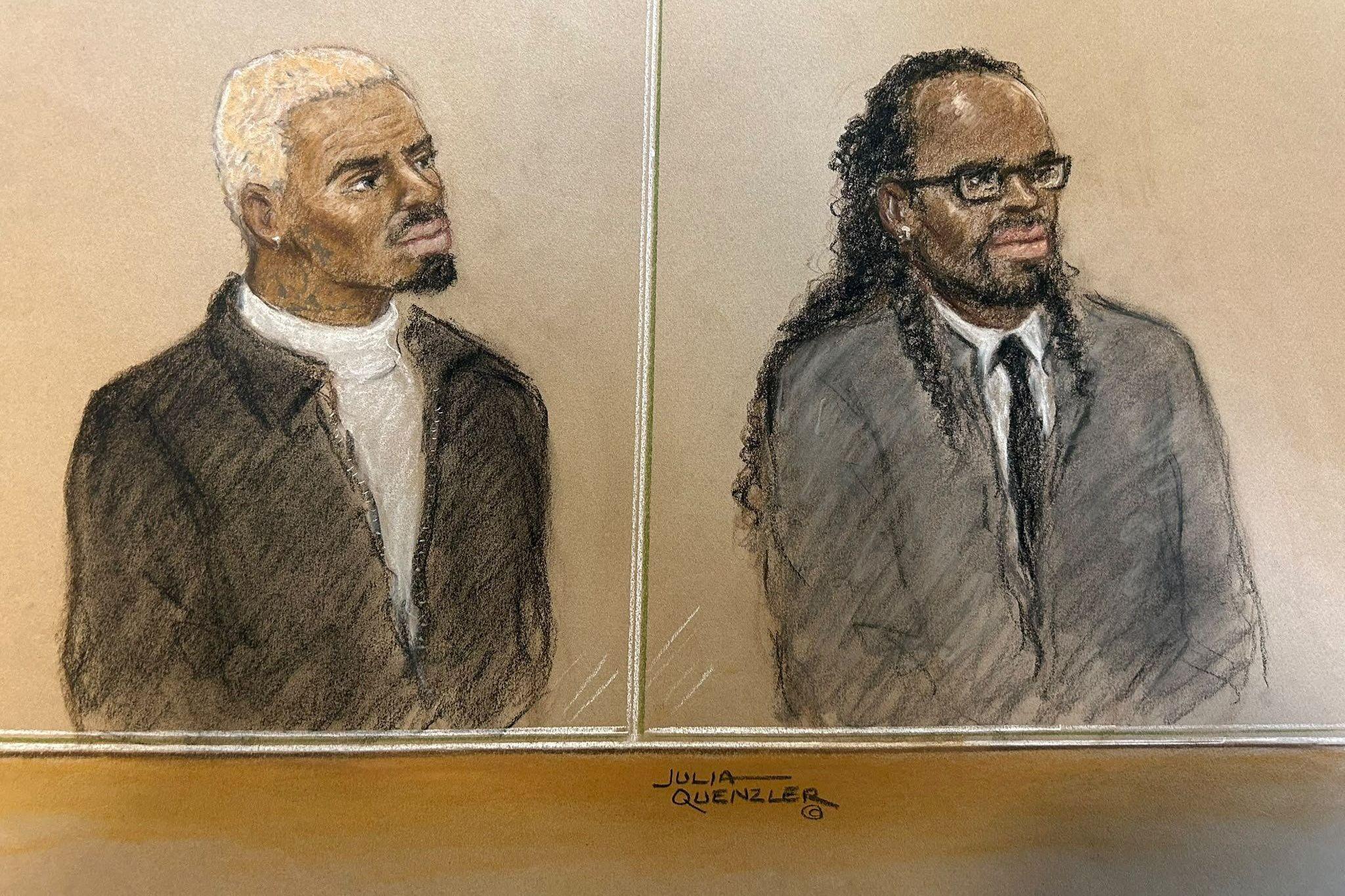 Chris Brown court