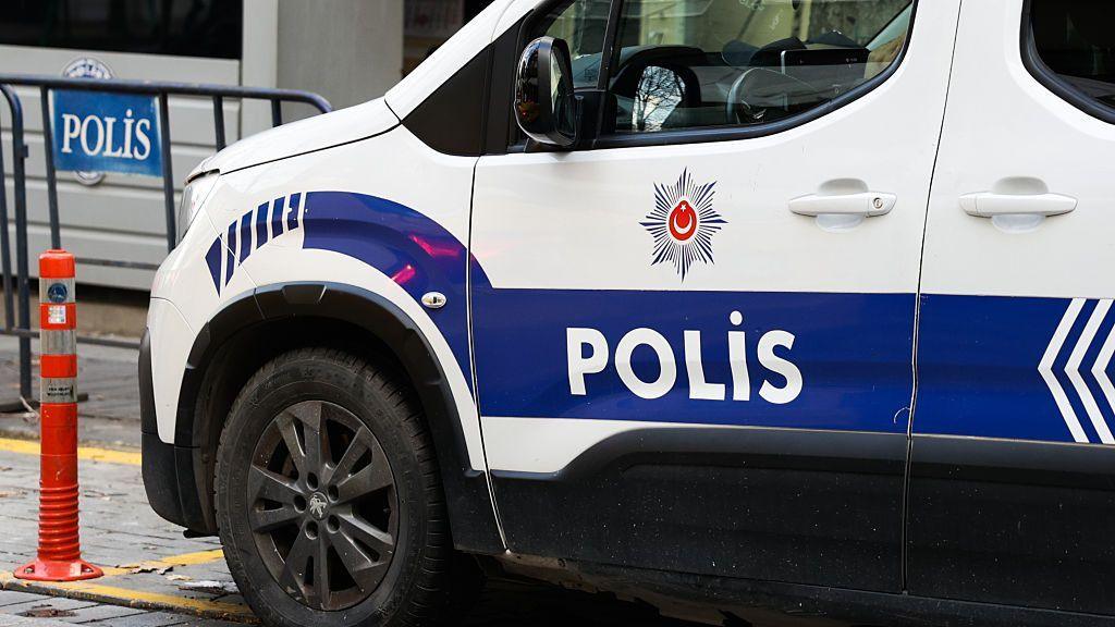 Police vans arrive at Halk TV