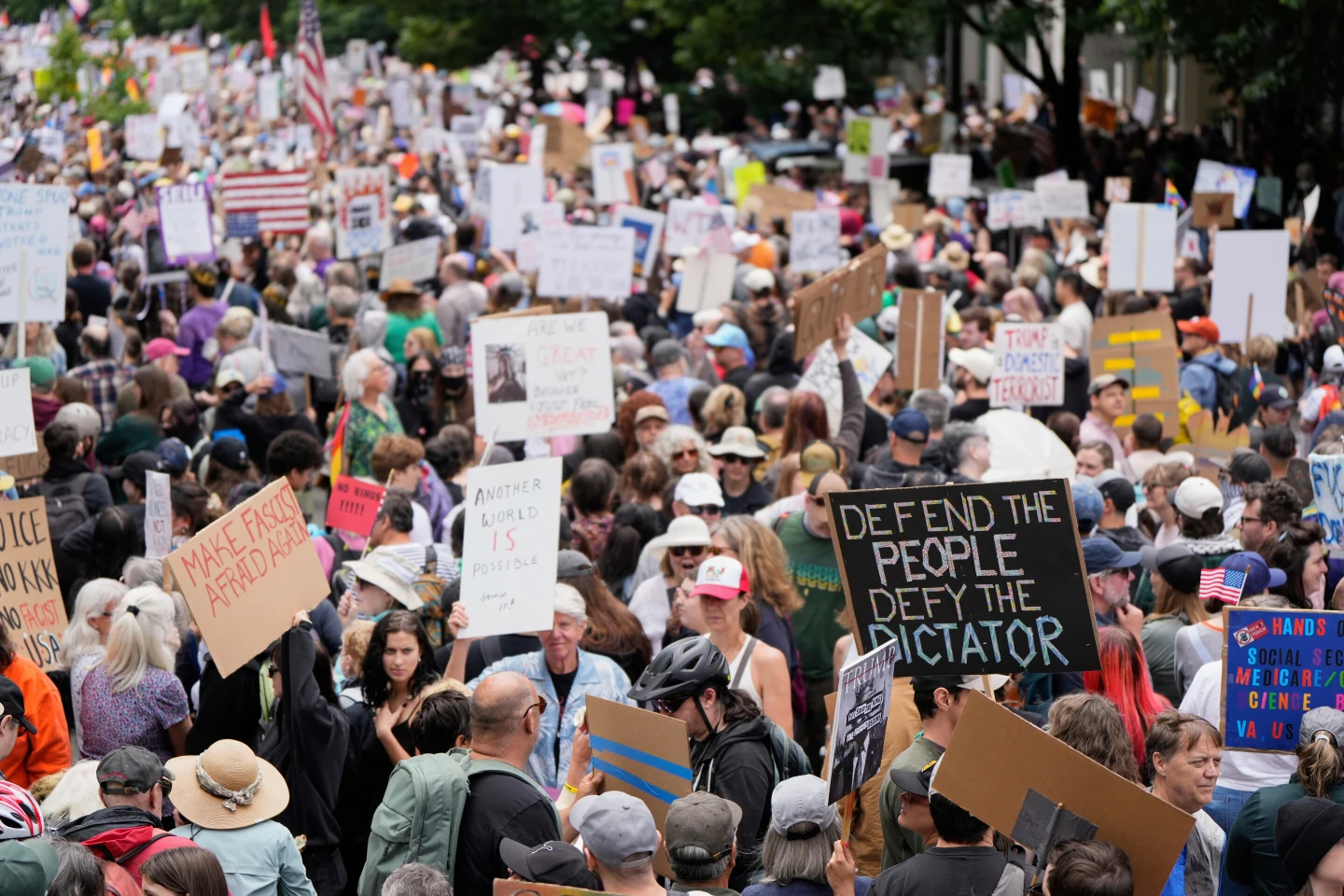 Nationwide Protests Erupt Against Trump’s Leadership Amid Government Shutdown