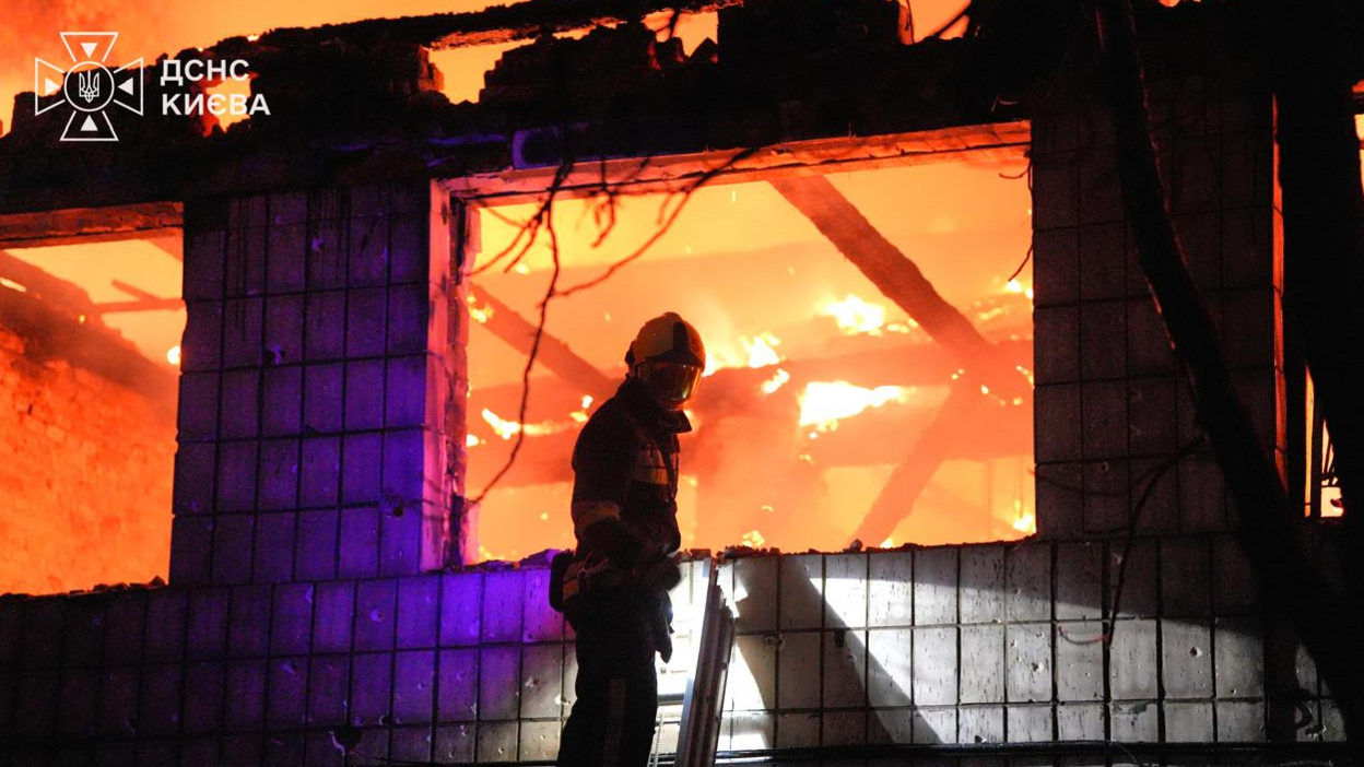 Kyiv Suffers Deadly Russian Strike Targeting Railway Workers