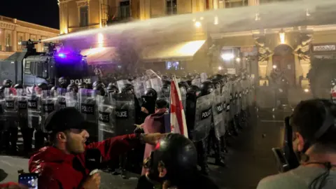 Chaos in Tbilisi: Protesters Seek to Storm Presidential Palace