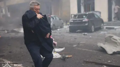Bravery in Adversity: Rescuers Save 48 Children from Kharkiv Drone Attack