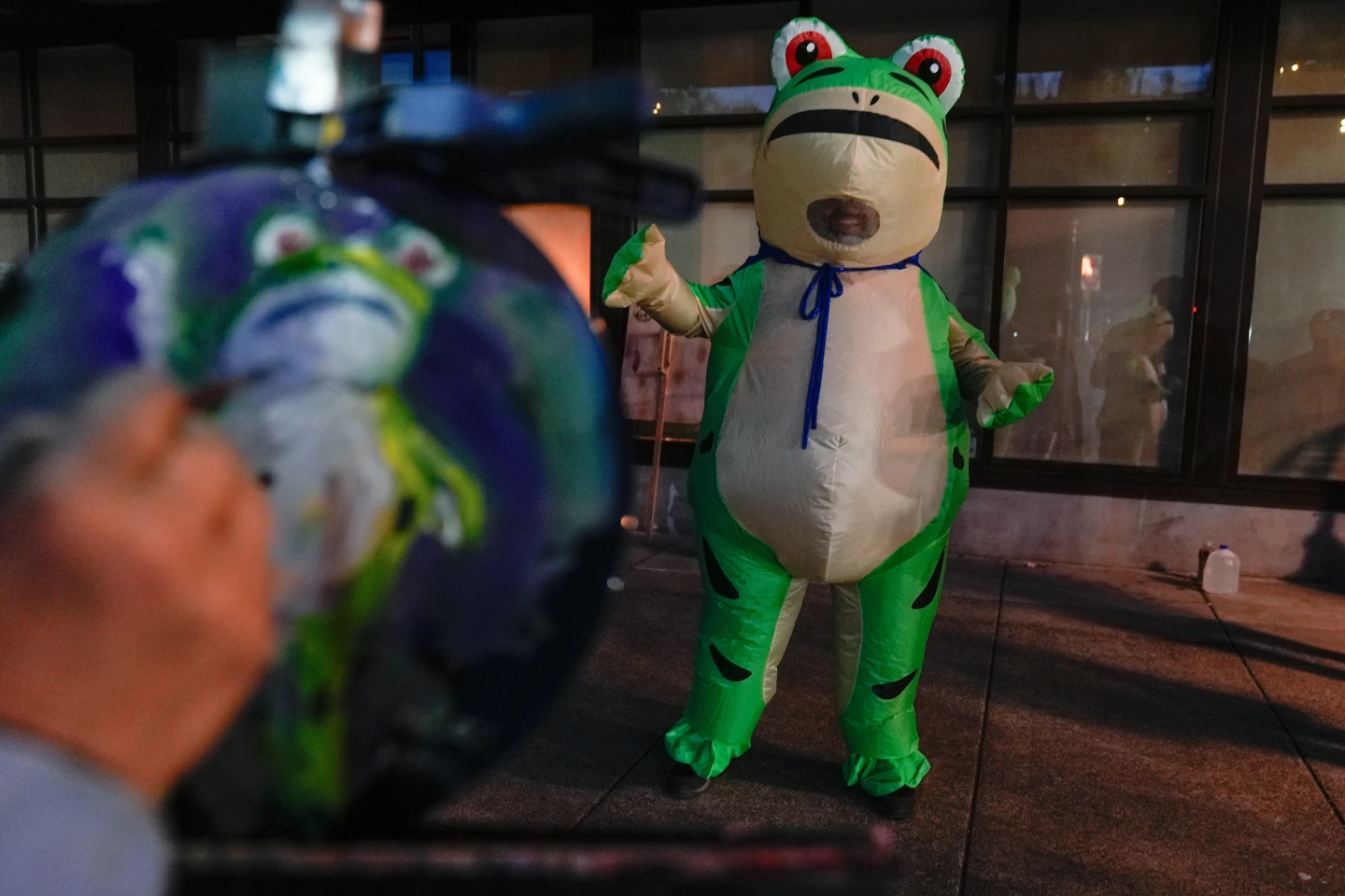 Protesters Use Inflatable Costumes as Creative Resistance Against ICE in Portland
