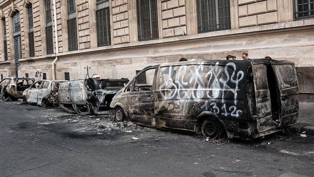 French Cities Fall Silent After Curfew, PM Declares Victory