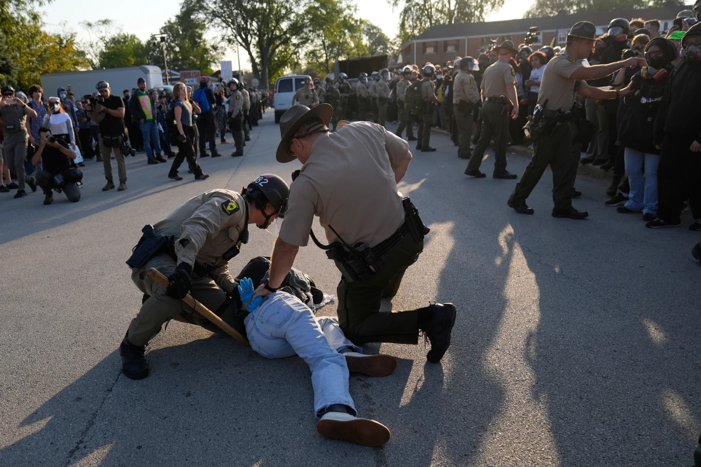 Escalating Tensions at Chicago Immigration Facility: Protests and Detentions