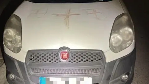 Horrific Display: Cars in Hanau Defaced with Blood and Swastikas